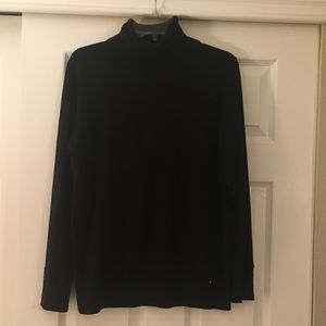 Black turtleneck sweater